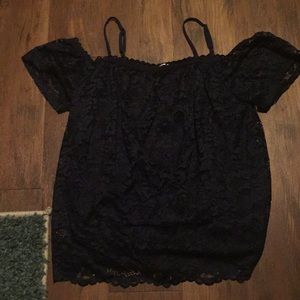 Lace off the shoulder top